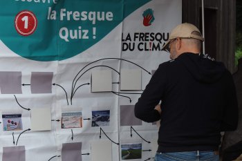 Climacadabra, festival des actions locales en Haut-Beaujolais du 3 CHB, découverte de la fresque-quiz