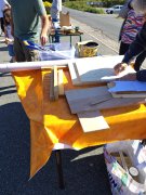 Atelier Malin du 3 CHB, fabrication d'un support de four solaire